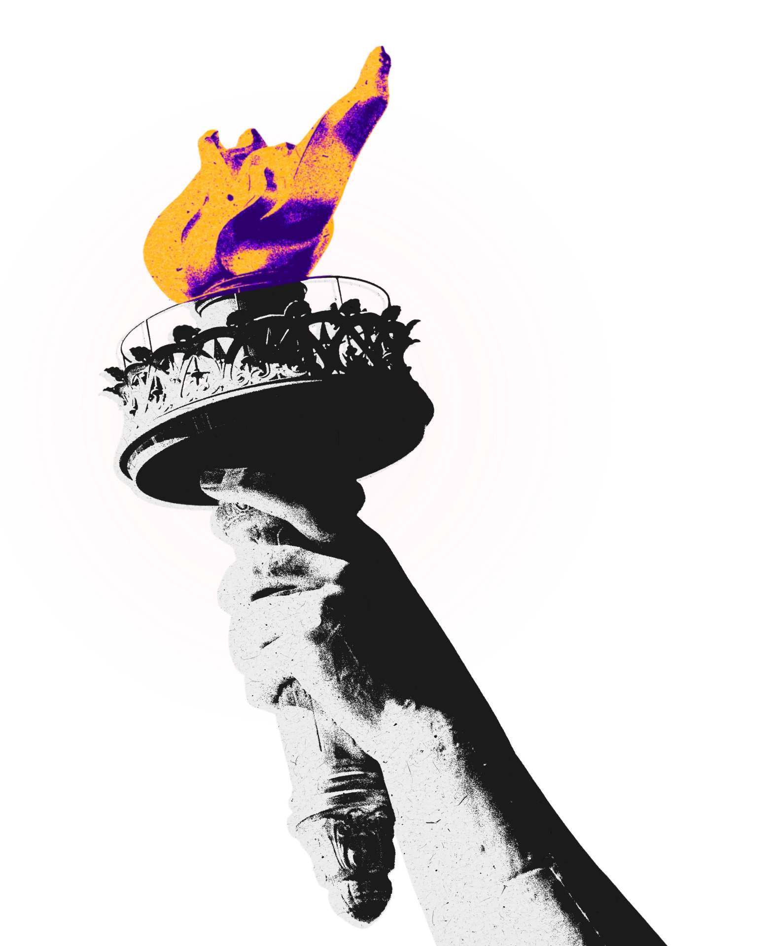 Statue of Liberty torch illustration